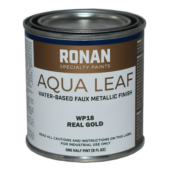 Ronan Specialty Paints, Aqua Leaf, 1/2 Pint Can, Real Gold (WP18)