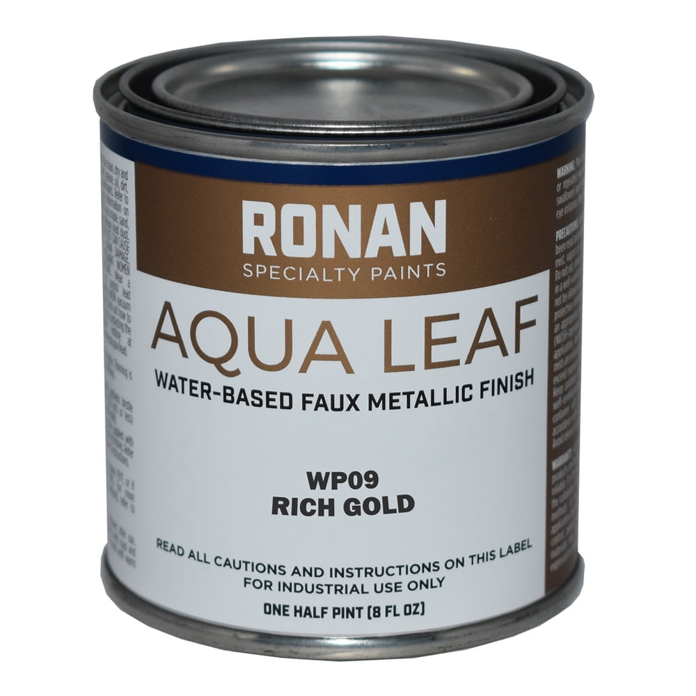 Ronan Specialty Paints, Aqua Leaf, 1/2 Pint Can, Rich Gold (WP09