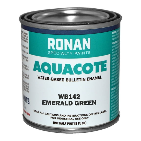 Ronan Specialty Paints, Aquacote, 1/2 Pint Can, Emerald Green (WB142)