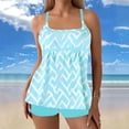 thumbnail image 1 of Roncen 2026 Modest Tankini Swimsuits for Women | Tummy Control Two Piece Bathing Suit | Tops with High Waisted Shorts, 1 of 5