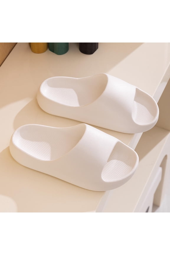 Cloud Slides Pillow Slippers for Women and Men | Shower Slippers Bathroom Sandals | Ultra Soft | Cushioned Thick Sole | Indoor & Outdoor