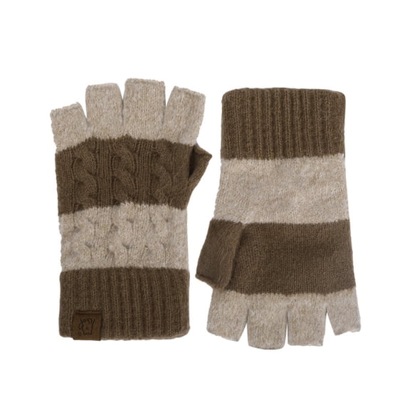 Roncen Fingerless Gloves for Women - Winter Gloves Warm Knit Cold Weather, Half Finger Glove for Winter Gifts