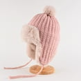 thumbnail image 1 of Roncen Furry Beanie Bunny Ears Hat Fluffy Warm Hat Plush Slouchy Beanies for Indoor and Outdoor, 1 of 2