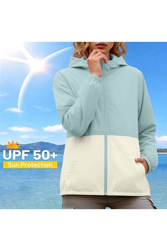 Lightweight Workout Jacket for Women, Cropped Athletic Gym Running Hoodie, UV Protection Half Zip Pullover UPF 50+