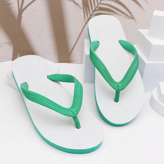 Roncen Men's Flip Flops Comfortable Summer Beach Thong Sandals for Men&Women with Cushion Walking Arch Support Yoga Mat Indoor Outdoor Soles