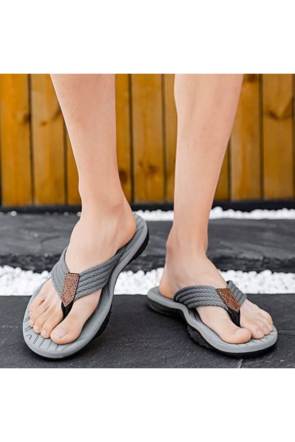 Men's Flip-Flops, Thongs Sandals Comfort Slippers for Beach