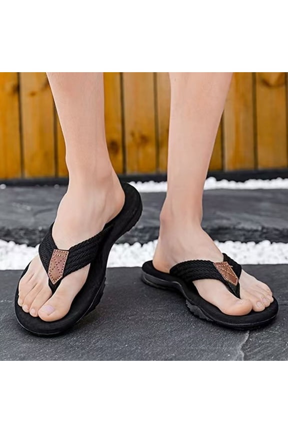 Men's Flip-Flops, Thongs Sandals Comfort Slippers for Beach