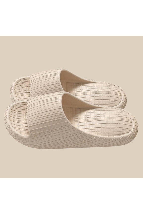 Men's Non-Slip Shower Slides, Extra Cushioned Bath Slippers with Thick Soft Sole, Quick-Dry House Slippers for Indoor Outdoor Use