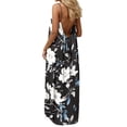 thumbnail image 1 of Roncen Midi Dresses for Women Backless Cami Dress Low Back Boho Beach Dress Summer Spaghetti Strap Flowy Dress with Back Tie, 1 of 9