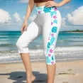 thumbnail image 1 of Roncen Modest Swimsuit Print 2 Pieces Swimwear Rash Guard Surfing Suit Short Sleeve, 1 of 5
