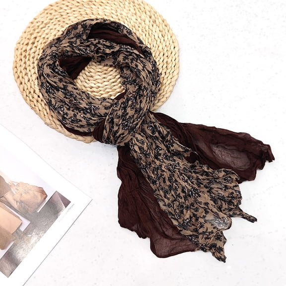 Roncen Scarfs for Women Lightweight Floral Flower Fashion Wrap Shawl Spring Winter