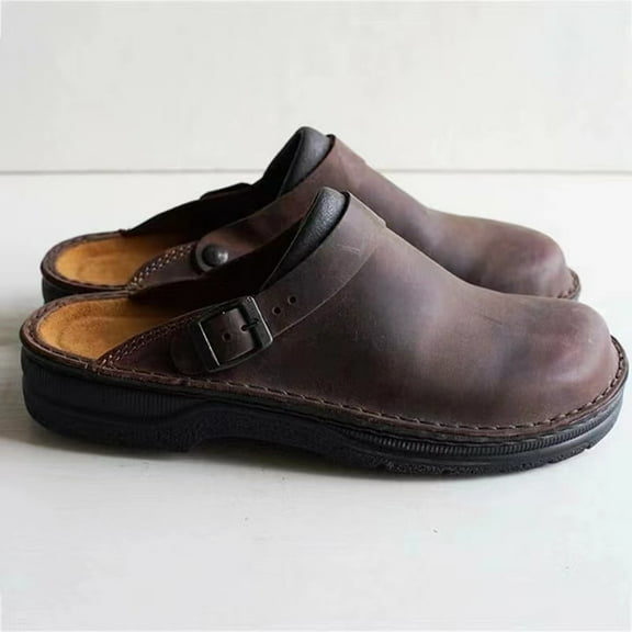 Roncen Slip-on Mule Clog - Dual-Density Cork/EVA Midsole and Lightweight Rubber Outsole Provide Durable and Comfortable Ride on Patented Stapled Construction