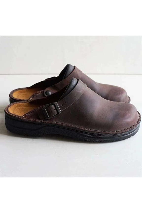 Slip-on Mule Clog - Dual-Density Cork/EVA Midsole and Lightweight Rubber Outsole Provide Durable and Comfortable Ride on Patented Stapled Construction