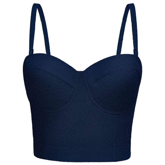 Roncen Underwire Corset Tops For Women Going Out,Sexy Backless Club Bustier Crop Top Casual