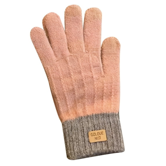 Roncen Winter Gloves for Women Warm Wool Touch Screen Ladies Windproof Thermal Knit Fleece Lined Gloves for Cold Weather