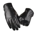 thumbnail image 1 of Roncen Winter Leather Gloves, Cashmere Lined Touchscreen Gloves for Texting, Premium Soft Sheepskin Warm Glove, 1 of 5