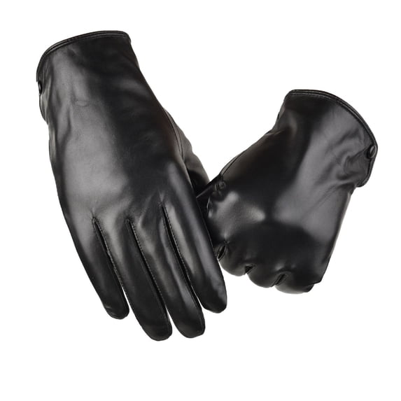 Roncen Winter Leather Gloves, Cashmere Lined Touchscreen Gloves for Texting, Premium Soft Sheepskin Warm Glove