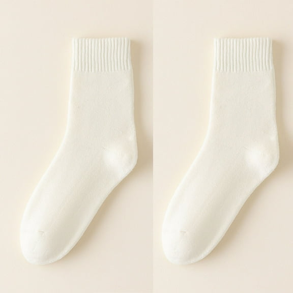 Roncen Winter Thermal Socks for Women - Thick Warm Ladies Cozy Wool Crew Boot Socks