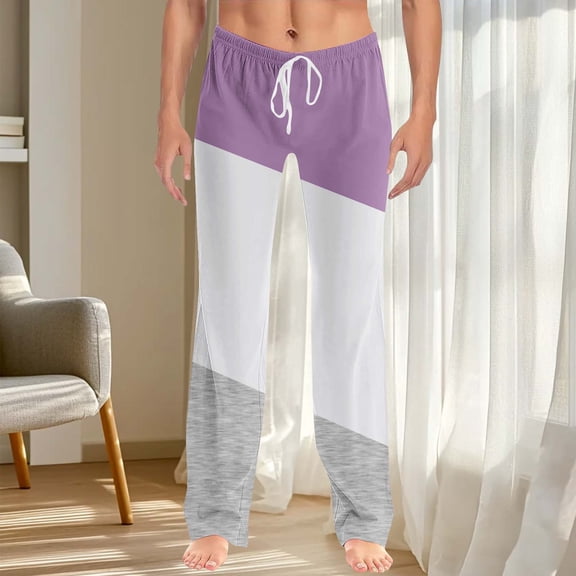 Roncen Women Cotton Lounge Pants Comfy Pajama Bottoms With Pockets&Drawstring