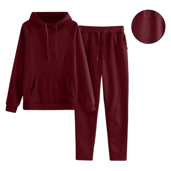 Roncen Women Hoodies Tracksuit Sweatsuit Sweatshirt and Sweatpant for Women 2 Piece Sets Pullover Sweater