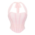 thumbnail image 1 of Roncen Women Overbust Corset Mesh Breathable Sexy Lingerie Body Shaper Halter Backless Bustier Crop Tops Fashion Corselet, 1 of 8