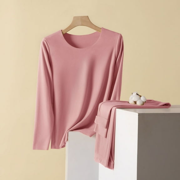 Roncen Women Thermal Underwear Set, Long Johns Base Layer Top & Bottom, Women Soft Pajama Set for Cold Weather