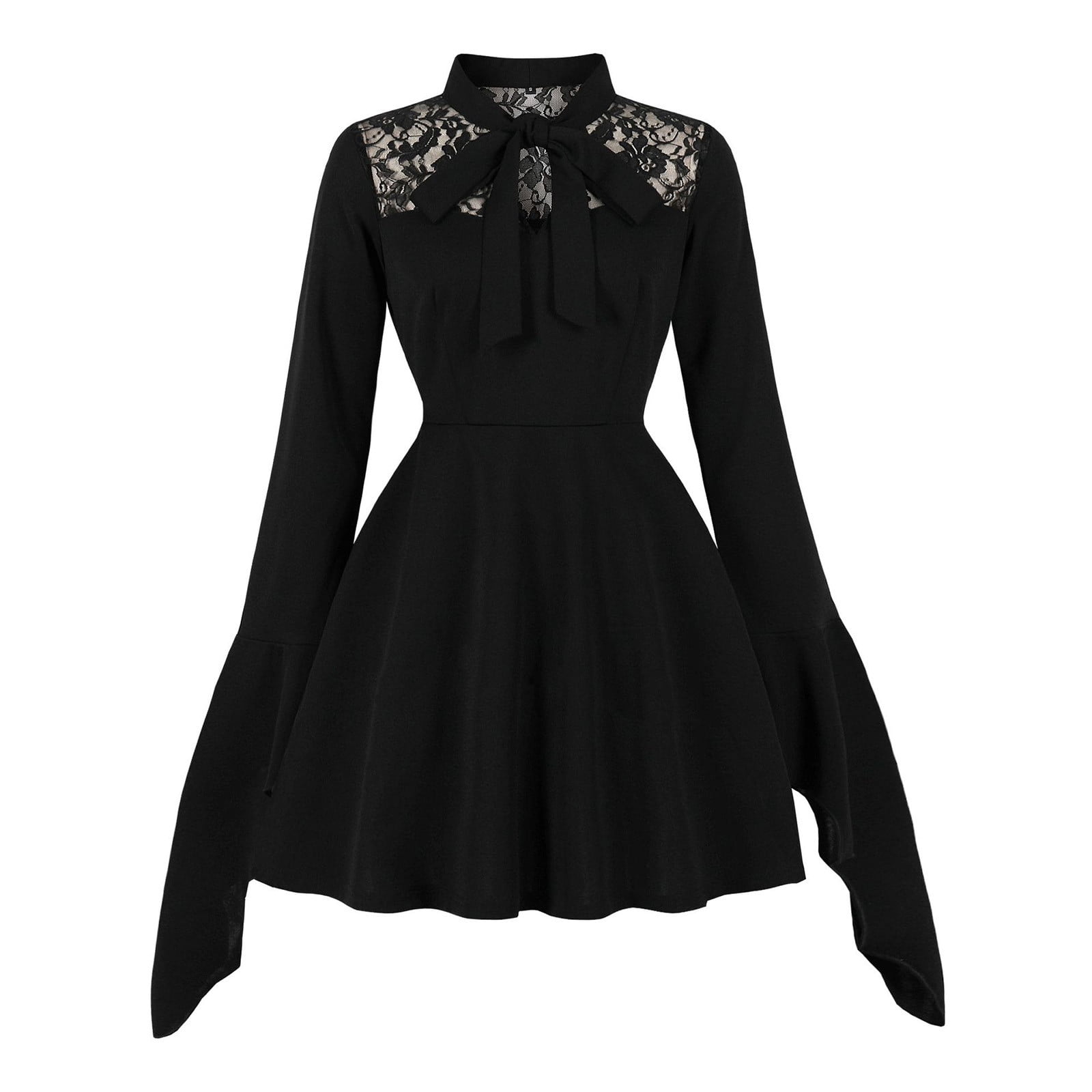 chinese dress ladies Unique Vintage Black Diamond Cable Swing Dress main image 0