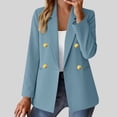 thumbnail image 1 of Roncen Women's Business Casual Blazer,Double Breasted Long Sleeve Slim Fit Office Suit Jackets Work Outfits, 1 of 5
