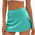 thumbnail image 1 of Roncen Women's Casual Split Short Skirt with Built-in Shorts - Sporty High-Slit Skirt for Running, Yoga, Tennis, and Gym Workouts - Stretchy Comfort Fit Activewear for Women, 1 of 7
