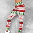 thumbnail image 1 of Roncen Women's Christmas Print Stretch Leggings - High Waist Workout & Running Trousers with Elastic Waistband for Casual Comfort, 1 of 9
