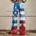 thumbnail image 1 of Roncen Women's Denim-Like Wide Leg Pants - Straight Cut Casual Trousers with Buttoned Pockets, 1 of 6