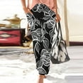 thumbnail image 1 of Roncen Women's Floral Printed Jogger Pants - Elastic Waist & Cuff Loose-Fit Casual Trousers with Pockets, 1 of 5
