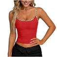 thumbnail image 1 of Roncen Women's Leopard Camisole Tops Scoop Neck Spaghetti Strap Crop Tank Top Slim Fit Cami Shirts, 1 of 6