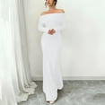 thumbnail image 1 of Roncen Women's Long Sleeve Off The Shoulder Bodycon Dress Elegant Maxi Dress Cocktail Prom Dresses, 1 of 6