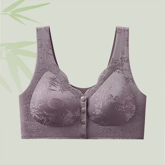 Roncen Women's Pure Color Wireless Backless Sexy Seamless Gathered Bra - Removable Pads for Everyday Wear