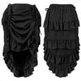 thumbnail image 1 of Roncen Women's Retro Punk Skirt - Pure Figure-Flattering​​ High Waist with Layered Ruffles, Gothic Victorian A-Line Midi Skirt for Theme Parties and Vintage Style, 1 of 8