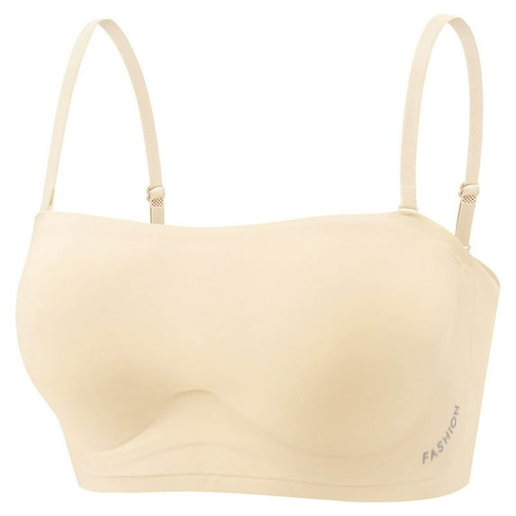 Roncen Women's Seamless Strapless Bra - Integrated Back Support for Sexy Silhouette