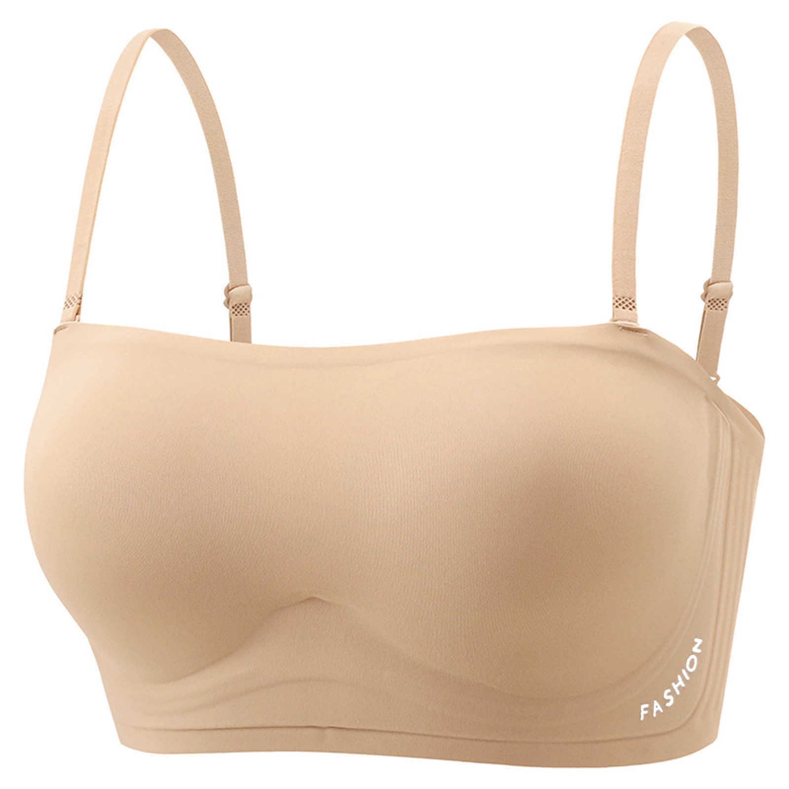 Roncen Women's Seamless Strapless Bra - Integrated Back Support for ...