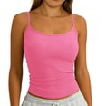 thumbnail image 1 of Roncen Women's Sleeveless Tank Top Form Fitting Scoop Neck Ribbed Knit Basic Cami Shirts, 1 of 5