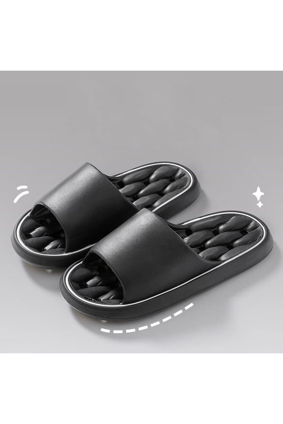Women's Soft Slippers, Men's Simple and Stylish Home Shoes, Lightweight and Quick-Drying Flip-Flops for Couples