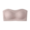 thumbnail image 1 of Roncen Women's Solid Color Strapless One-Piece Bra - Seamless Non-Slip Daily Underwire-Free Bra, 1 of 2