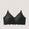 thumbnail image 1 of Roncen Women's Solid Color Wireless Comfortable Breathable Bralette Daily Underwire-Free Bra, 1 of 3
