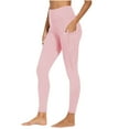 thumbnail image 1 of Roncen Women's Solid Color Yoga Pants - High Waisted Butt-Lifting Workout Leggings with Pockets for Tummy Control & Sports, 1 of 9