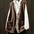 thumbnail image 1 of Roncen Women's Spring Sweaters Vest 2026 Sleeveless Button Down Cropped Pockets Chunky Knit Cardigan Trendy Tank Tops, 1 of 5