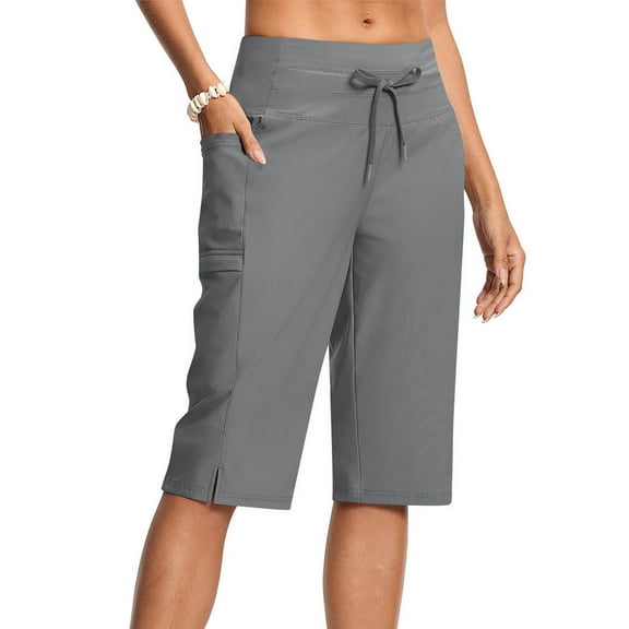 Roncen Women's Stretch Yoga Fitness Pants - Comfortable High-Waisted Elastic Trousers for Workout, Casual & Office Wear with Seamless Design