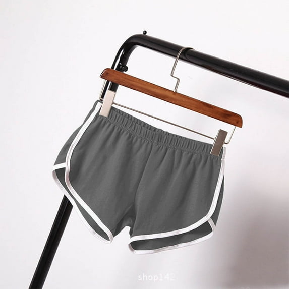 Roncen Women's Summer Yoga Beach Sports Shorts - Casual Elastic Waist Lounge Home Shorts in Solid Color for Workout, Outdoor & Relaxation
