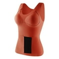 thumbnail image 1 of Roncen Women's Thermal Vest with Built-in Bra, Fleece Lined Seamless Tank Top, Printed Warm Sleeveless Undershirt, 1 of 7
