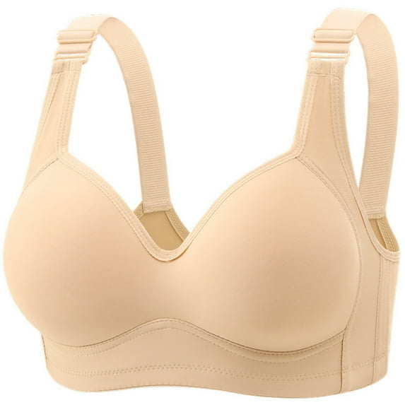 Roncen Women's Wide Strap Seamless Bra - Breathable Comfortable Support for Everyday Wear
