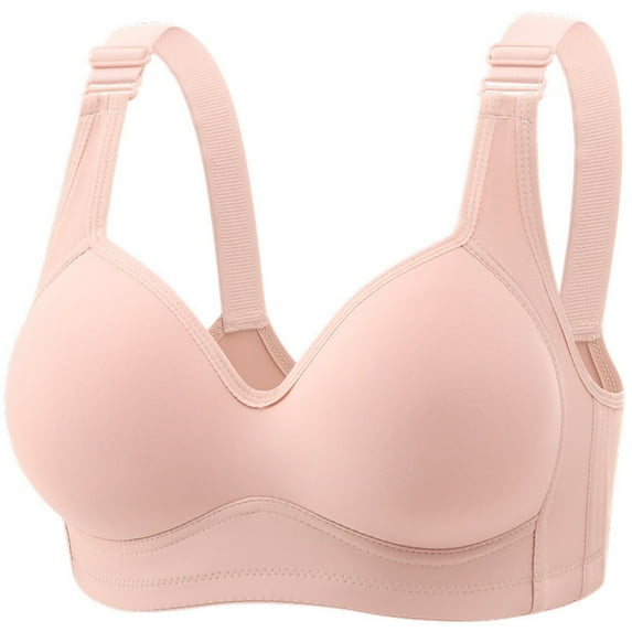 Roncen Women's Wide Strap Seamless Bra - Breathable Comfortable Support for Everyday Wear
