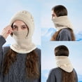thumbnail image 1 of Roncen Women’s Winter Balaclava, Knit Hood with Full Face Mask & Eye Opening, Windproof Ski Mask for Riding & Outdoor, 1 of 2